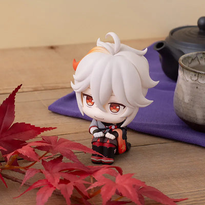 Kaedehara Kazuha Lookup chibi figure featuring an adorable seated pose