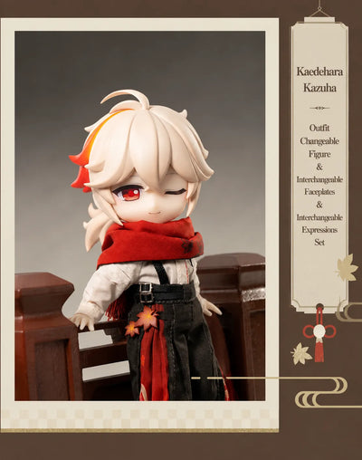 Kaedehara Kazuha figure with interchangeable faceplate and outfit