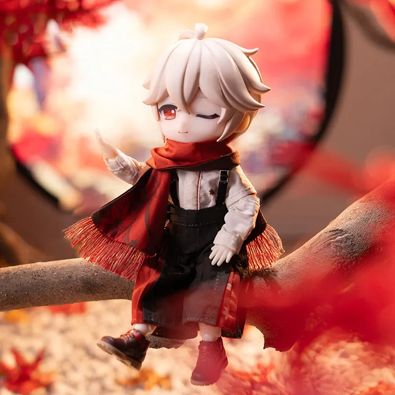 Kaedehara Kazuha figure set with scarf clothing faceplate and hand parts