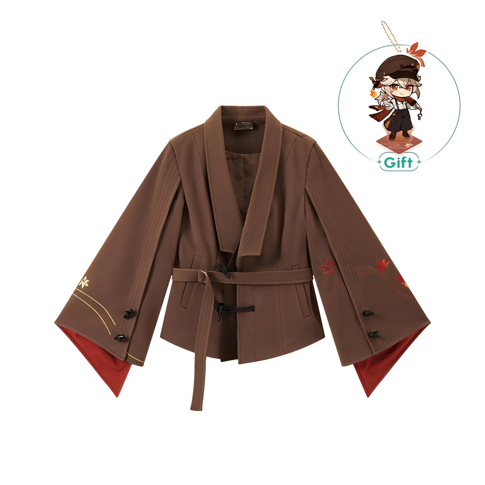 Kaedehara Kazuha themed impression casual jacket white background product display