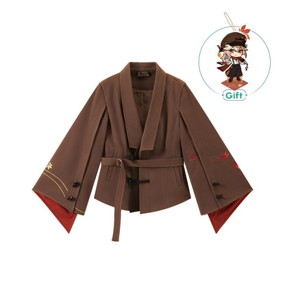 Kaedehara Kazuha themed impression casual jacket white background product display