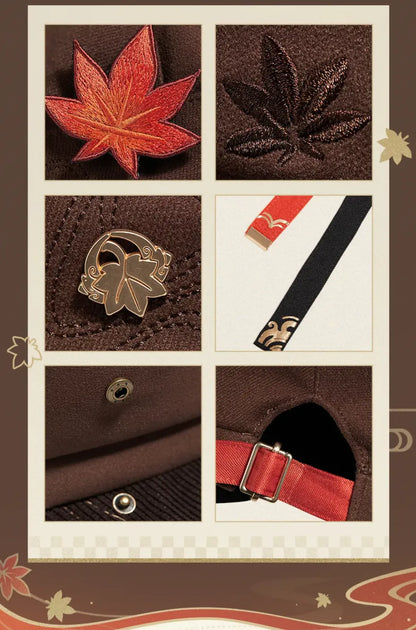 Genshin Impact Kazuha beret paired with themed outfit accessories