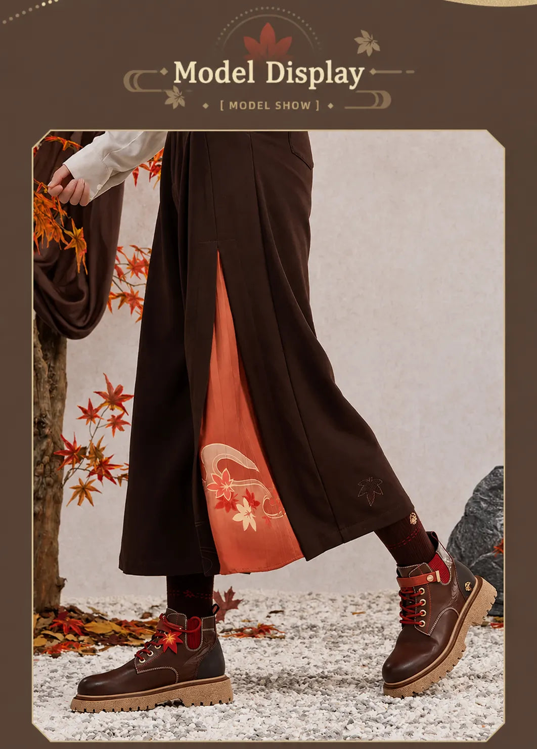 Kaedehara Kazuha themed socks matching casual autumn outfit styling