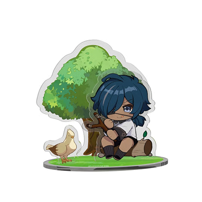 Genshin Impact Kaeya Dreamland Scene chibi acrylic stand featuring Kaeya with themed background scene collectible display