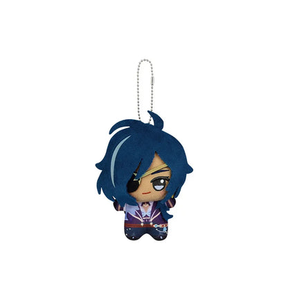 Genshin Impact Kaeya Little Valley plush keychain with embroidered chibi character details