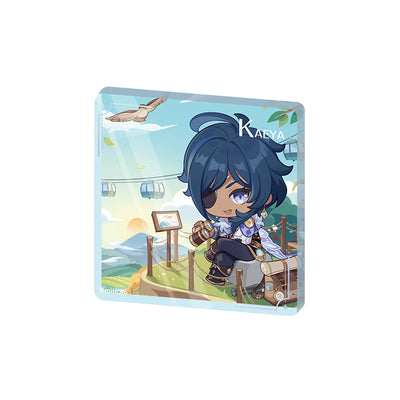 Genshin Impact Kaeya offline store series chibi acrylic standee thick display figure character design