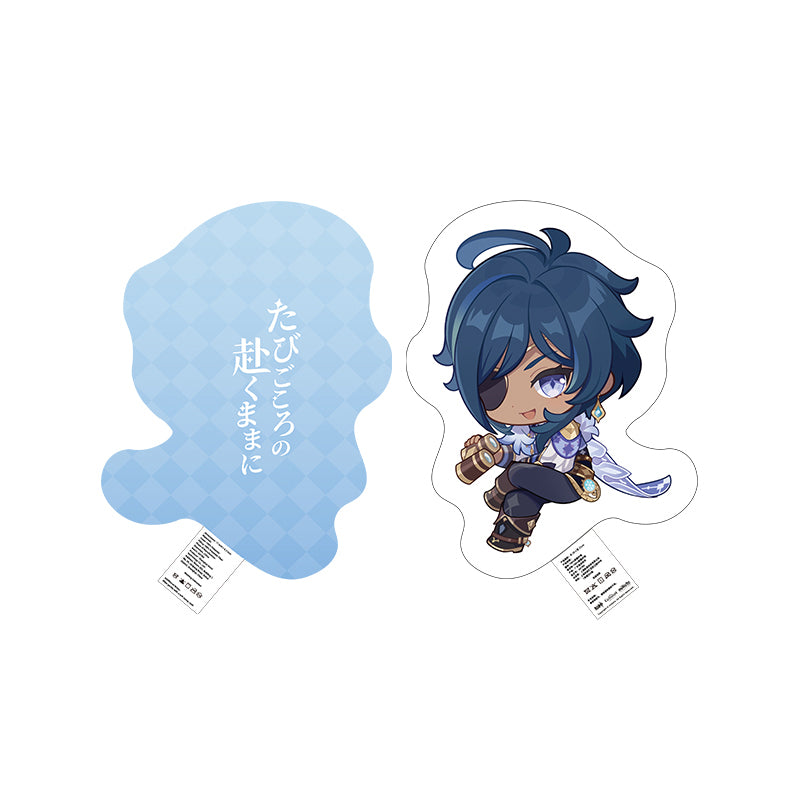 Genshin Impact Kaeya offline store series chibi plush pillow soft cushion character design