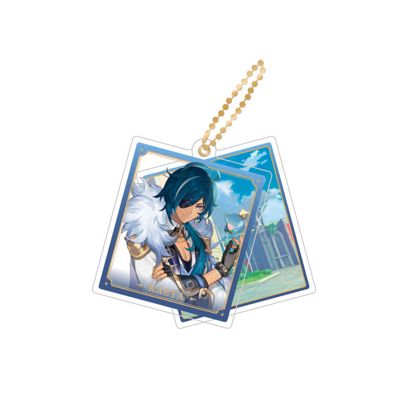 Genshin Impact Kaeya rotating double-sided acrylic keychain