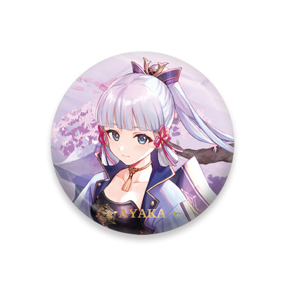 Genshin Impact Kamisato Ayaka character badge anime collectible pin