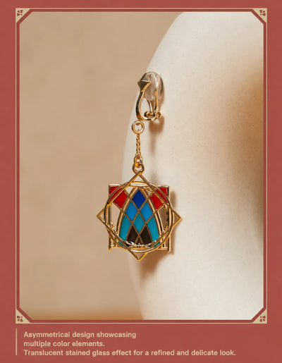Kaveh necklace and earrings worn together in styling