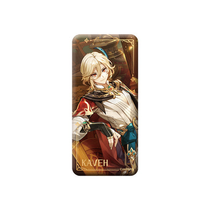 Genshin Impact Kaveh square badge theme series collectible pin