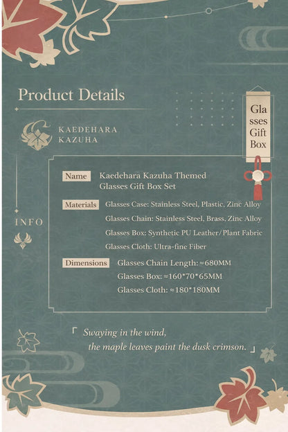Genshin Impact Kazuha impression series design maple theme visual artwork