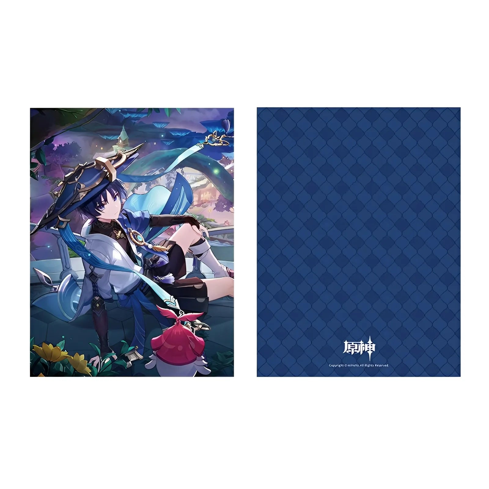 Genshin Impact Kettle Alchemy Room series file folder featuring Albedo and Lisa character artwork