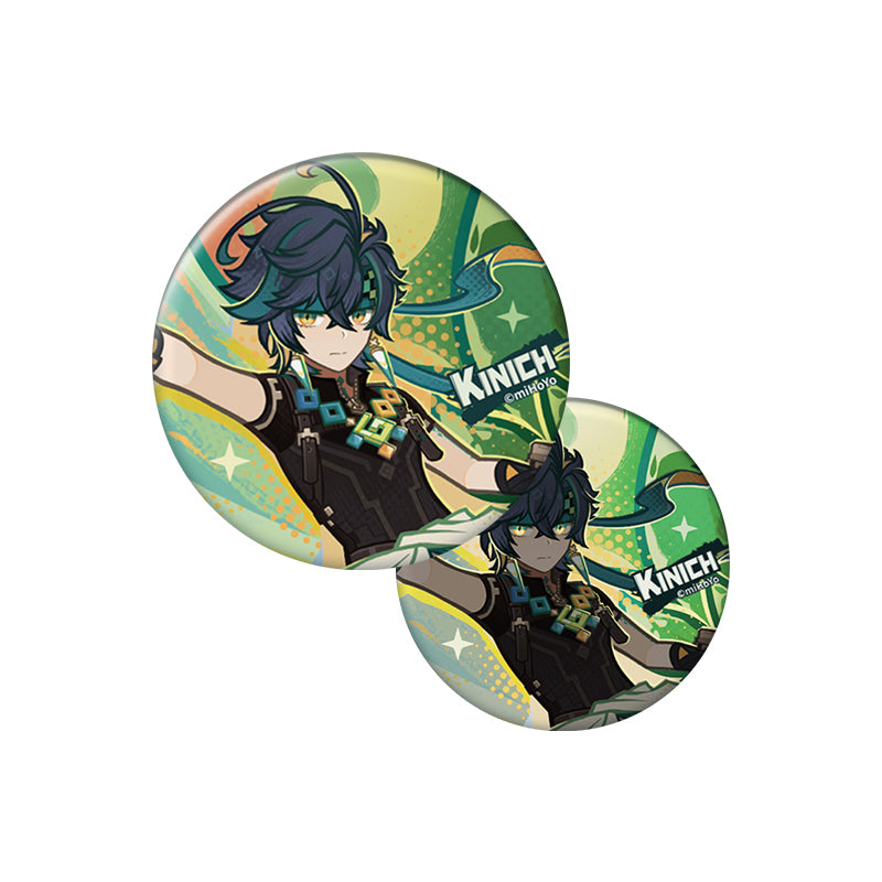 Genshin Kinich character badge from The Rhythms of the Cosmic Trail Series with vibrant Natlan themed artwork