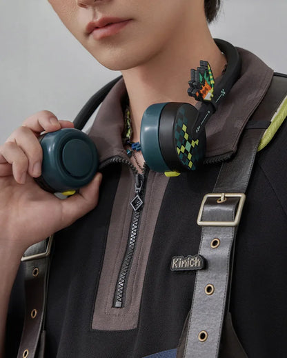 Kinich themed wearable neck fan featuring bladeless cooling design and collectible styling