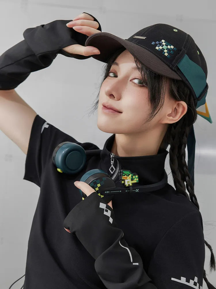 Wearable Kinich neck fan combining practical airflow with themed collectible design