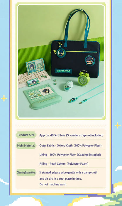 Genshin Impact Kinich soft silicone data cable with pixel character cable charms
