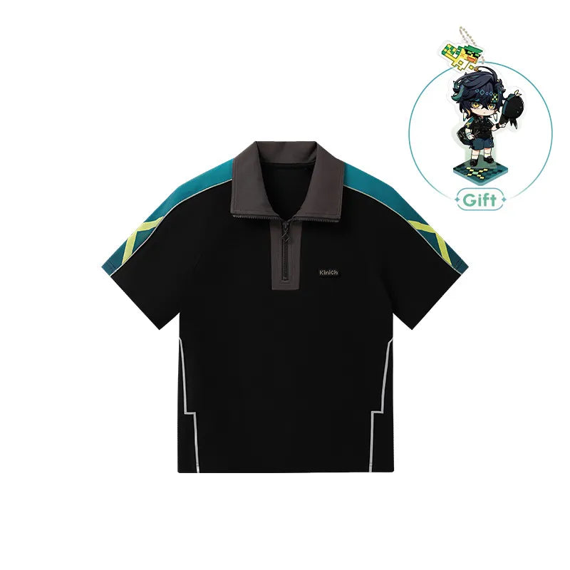 Genshin Impact Kinich Themed Impression Series Short Sleeve Polo Shirt