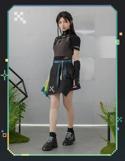 Kinich themed skirt model size reference