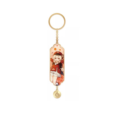 Genshin Impact Klee character illustration metal epoxy keychain charm