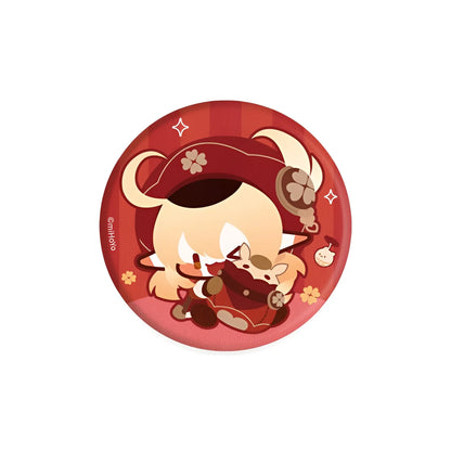 Genshin Impact Klee chibi plush badge anime character pin collectible