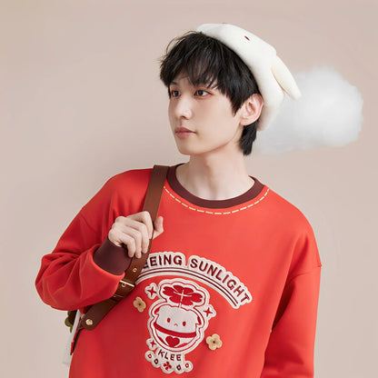Genshin Impact Klee eight-point cap model wearing outfit styling