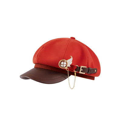 Genshin Impact Klee themed cap full look styling front and side