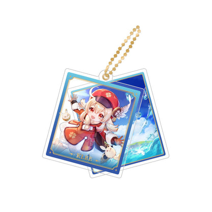 Genshin Impact Klee rotating double-sided acrylic keychain