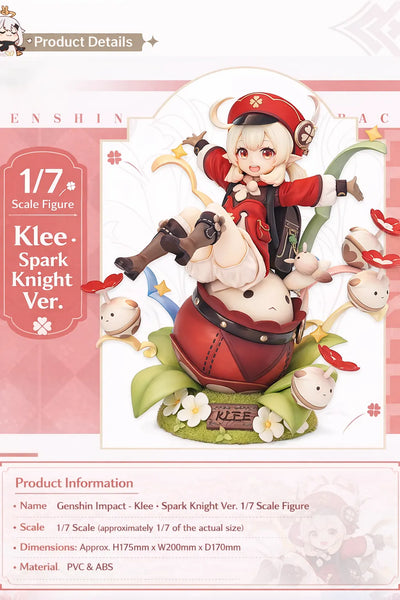 Product details of Genshin Impact Klee Spark Knight Ver. 1/7 scale figure with specifications