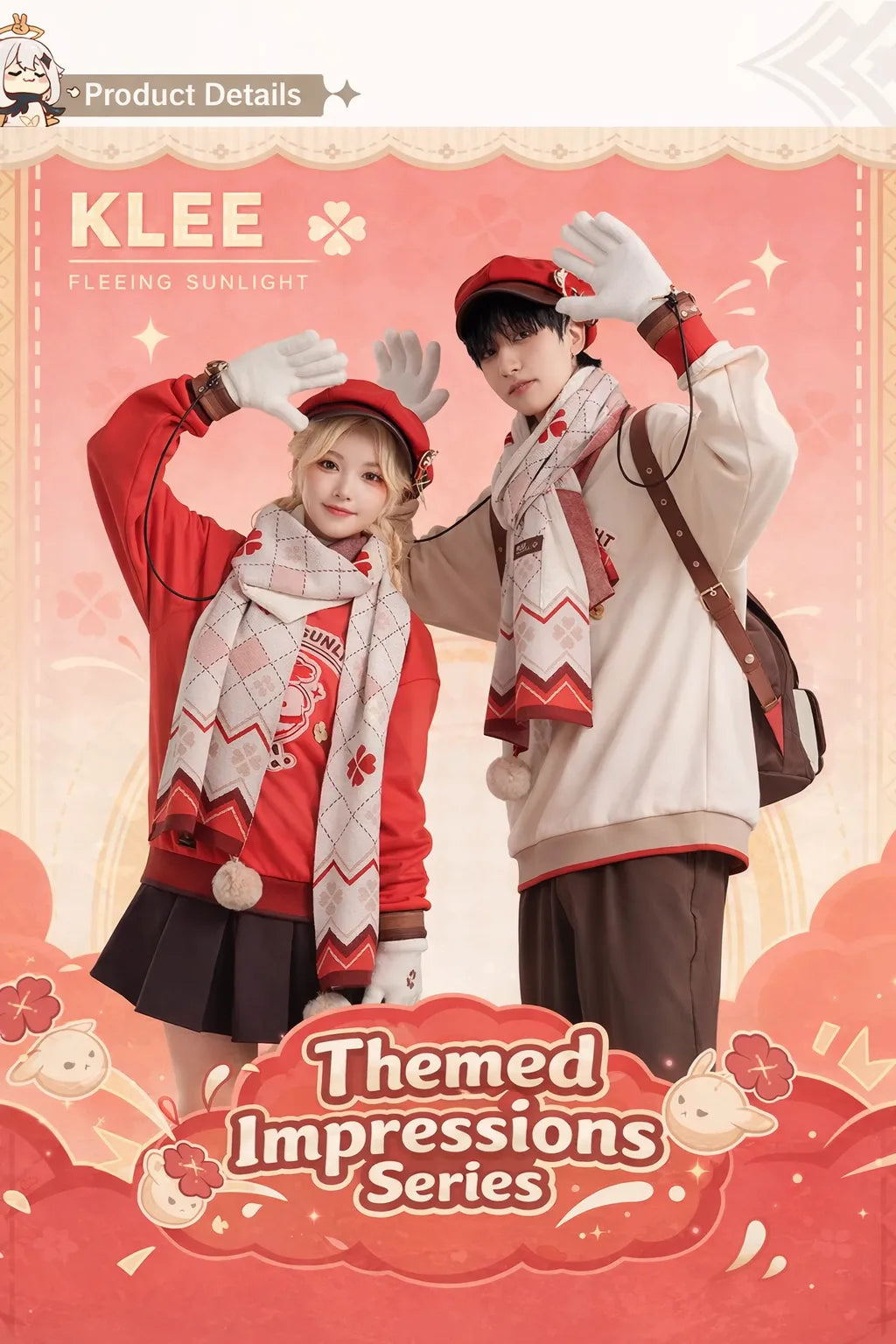 Genshin Impact Klee themed impressions series outfit product overview