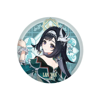 Genshin Impact Lan Yan Character Badge Liyue Harbor Series Collectible Pin