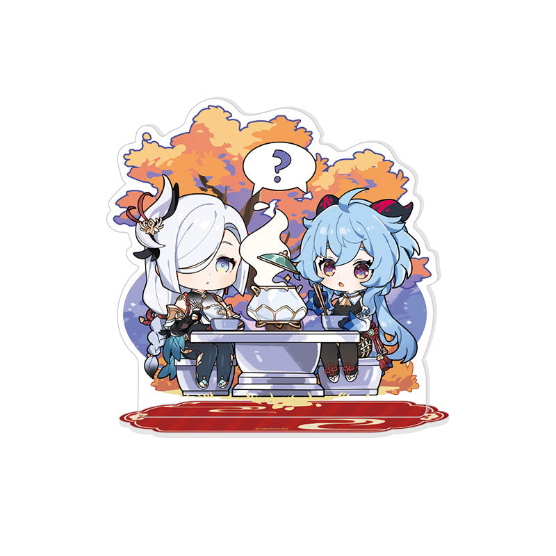 Genshin Impact Lantern Rite chibi acrylic standee second day festive scene