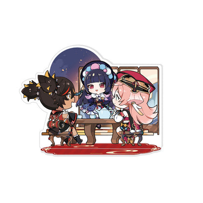 Genshin Impact Lantern Rite chibi acrylic standee third day lantern festival scene