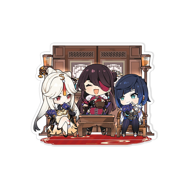 Genshin Impact Lantern Rite chibi acrylic standee sixth day celebration design