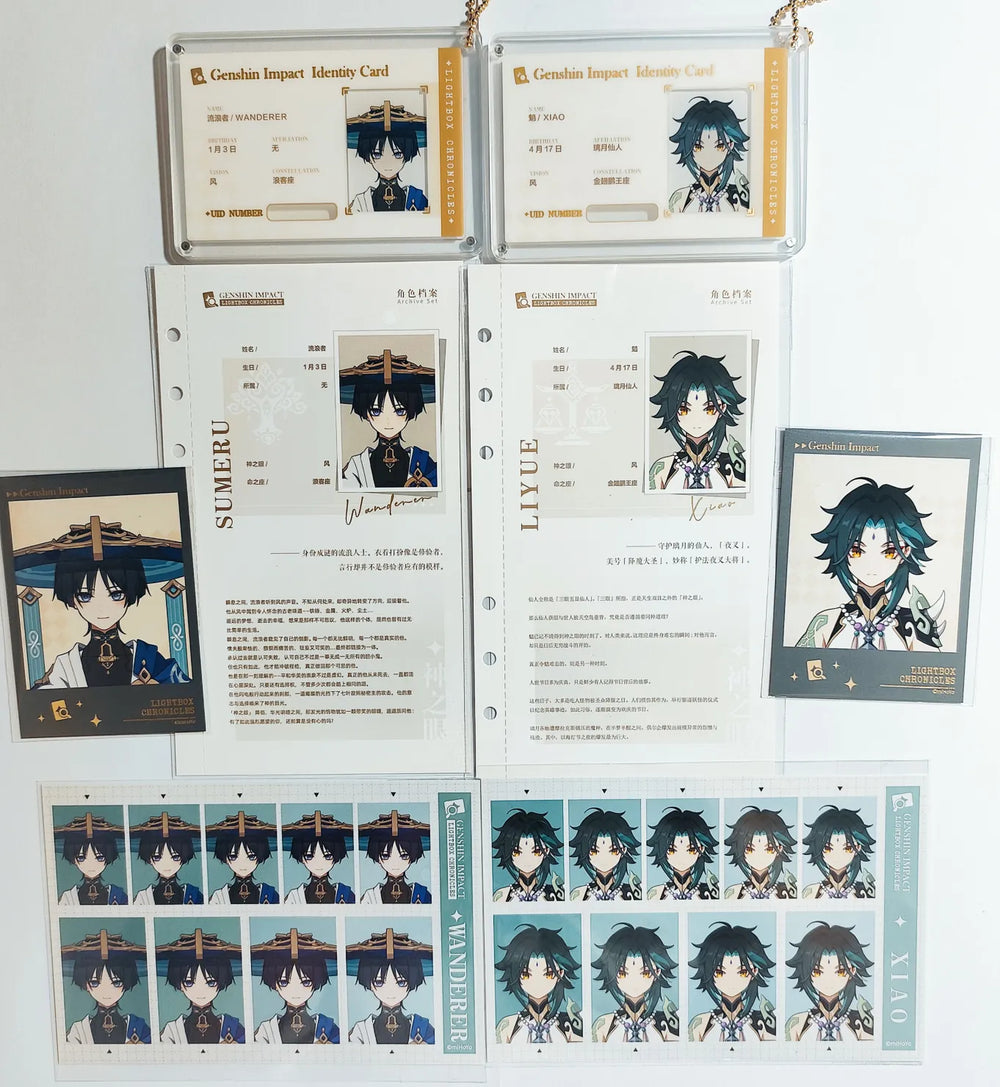 Genshin Impact Lightbox Chronicles Conjunto de Arquivo