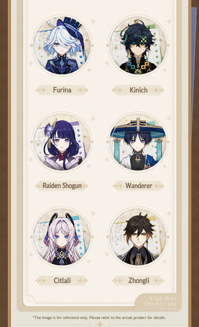 Lightbox Chronicles Series Character Badge Showcase Part 3
