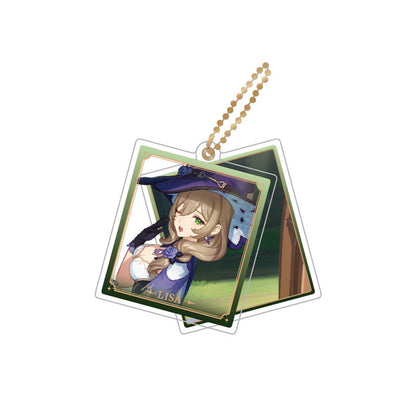 Genshin Impact Lisa rotating double-sided acrylic keychain