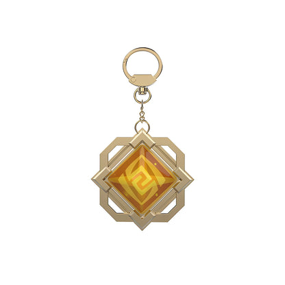 Genshin Impact Liyue Geo vision keychain earth element accessory