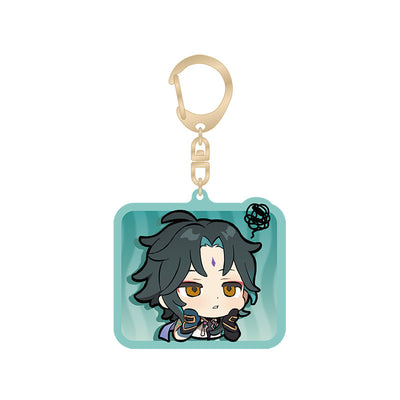 Genshin Impact Xiao chibi expression acrylic keychain Liyue Harbor series