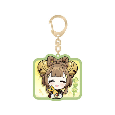 Genshin Impact Yaoyao chibi expression acrylic keychain Liyue Harbor series