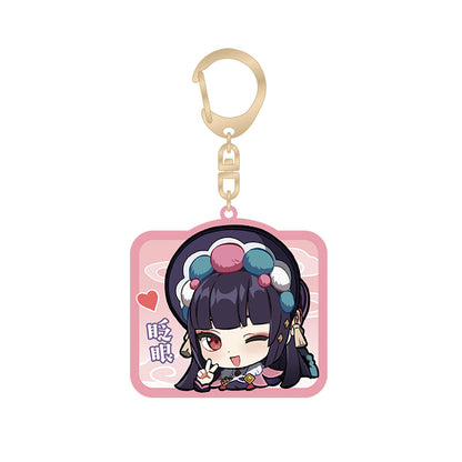 Genshin Impact Yun Jin chibi expression acrylic keychain Liyue Harbor series