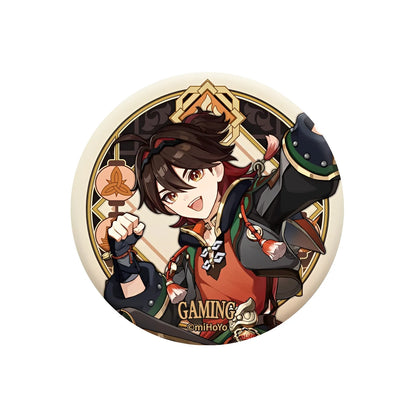Genshin Impact Liyue Harbor Series character badge featuring Gaming collectible anime pin