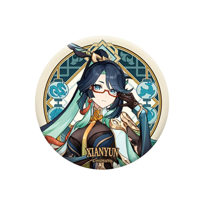 Genshin Impact Liyue Harbor Series character badge featuring Xianyun collectible anime pin