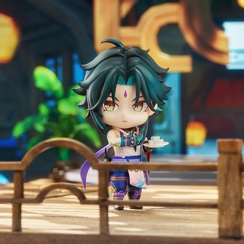Xiao Clay Figure from the Genshin Impact Liyue Harbor Series with interchangeable accessories