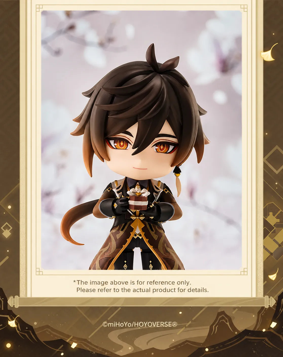 Gift box pose of Zhongli Nendoroid Figure from Genshin Impact