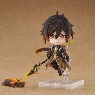 Liyue Harbor Series Zhongli collectible figure with display base