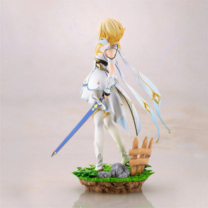 Genshin Impact Lumine 1/7 figure back view showing cape and hair detail