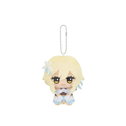 Genshin Impact Lumine Little Valley plush keychain with soft chibi design and collectible hanging charm