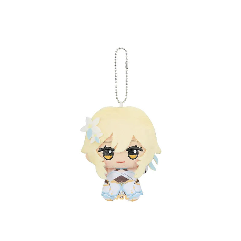 Genshin Impact Lumine Little Valley plush keychain with soft chibi design and collectible hanging charm