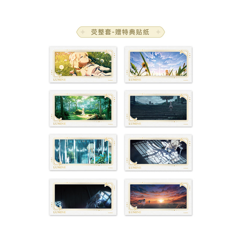Genshin Impact Lumine paper photo card full set with bonus sticker sheets from The Untraveled Path Series